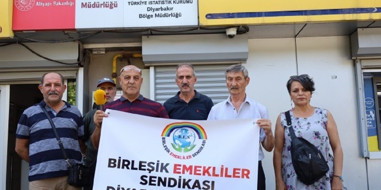 Diyarbakır'da emeklilerden maaş zammı tepkisi