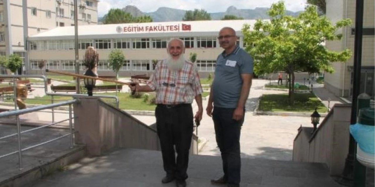 81 yaşındaki Yaşar Aktaş, DGS'ye girdi