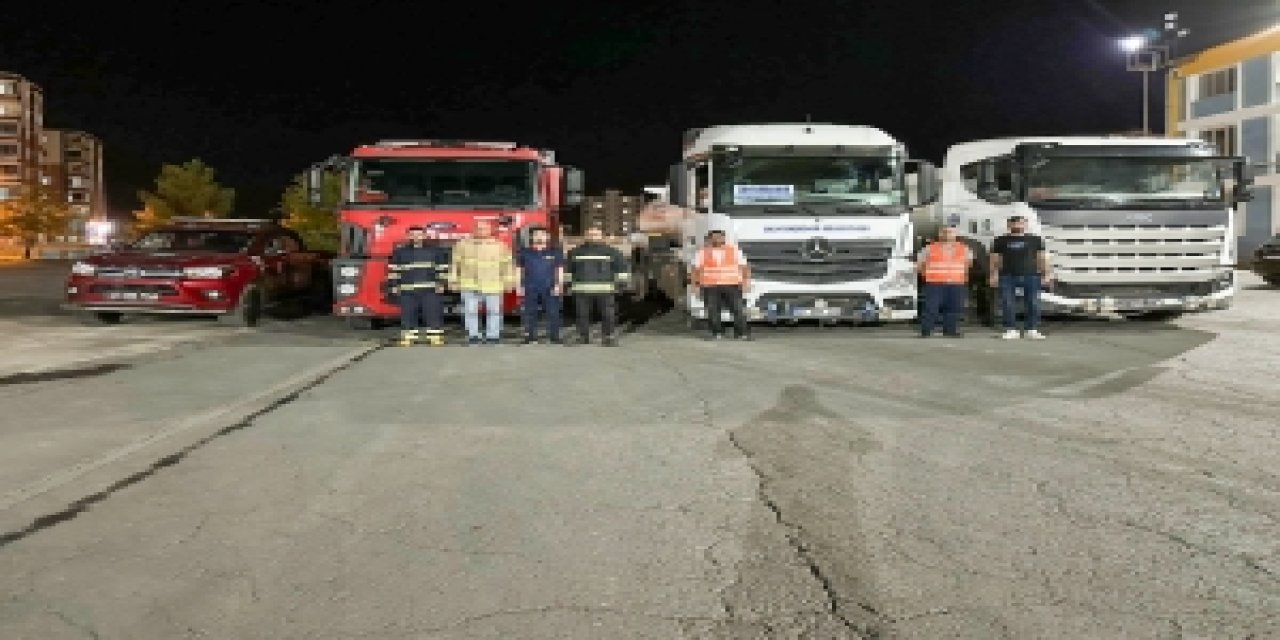 DBB Hatay’daki yangına araç ve personel desteği gönderdi