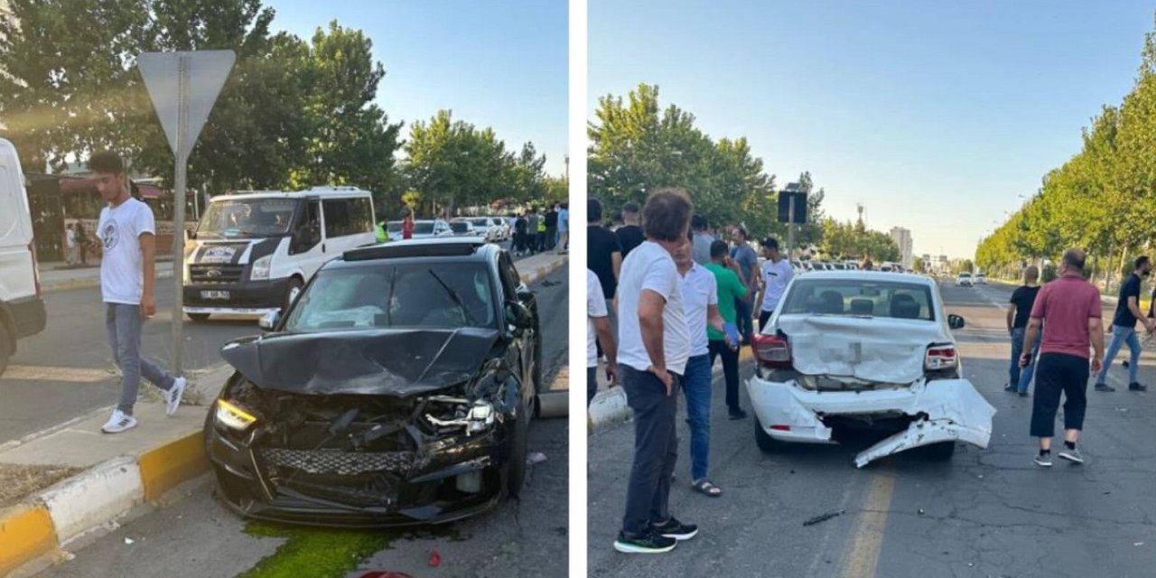Diyarbakır’da iki araç çarpıştı: 3 yaralı