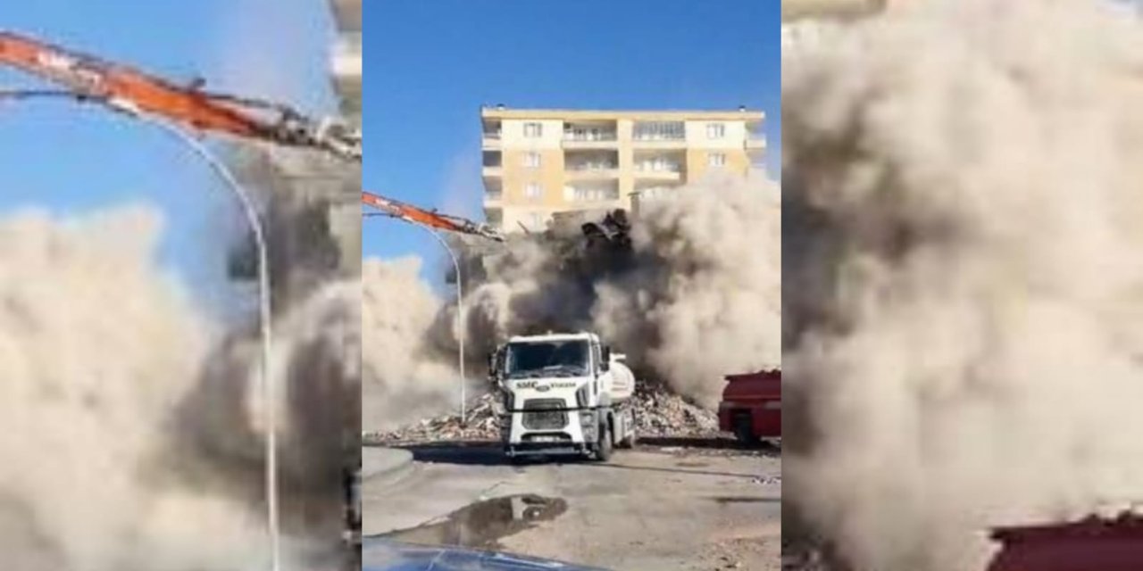Diyarbakır'da bina çöktü