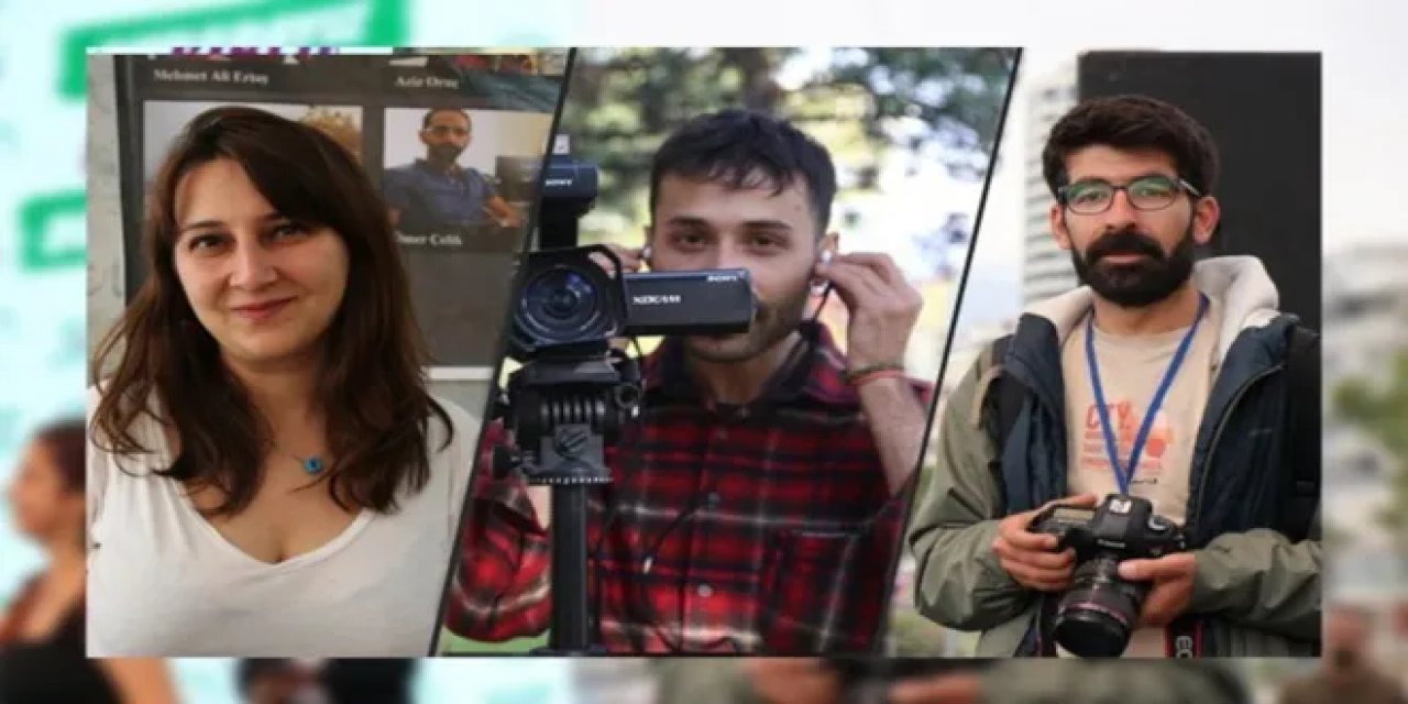 Üç gazeteci  gözaltına alındı