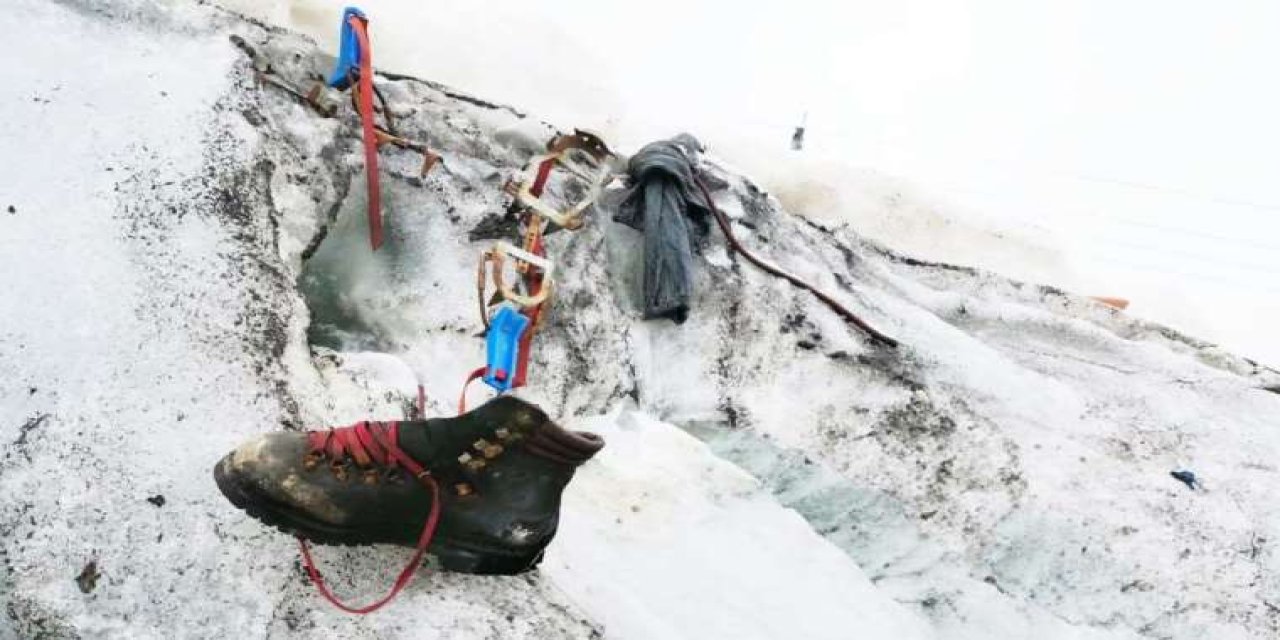 Yıllardır kayıp olan dağcı buzulların erimesiyle cesedi bulundu