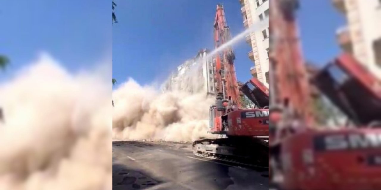 Diyarbakır’da 8 katlı bina çöktü