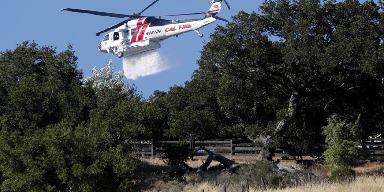 Yangın söndürme helikopterleri çarpıştı: 3 ölü