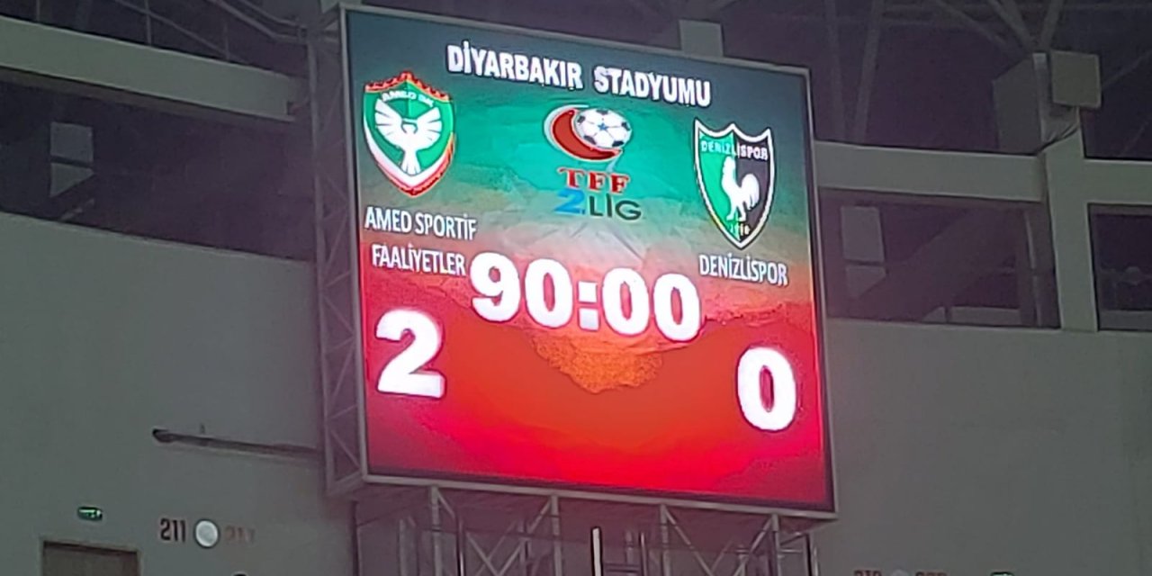 Amedspor 3 puanı 2 golle aldı