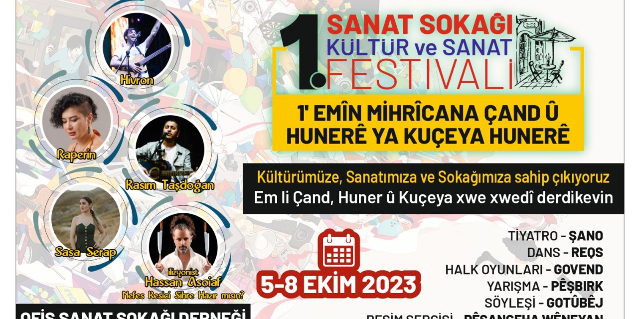 Diyarbakır Sanat Sokağı'nda festival heyecanı