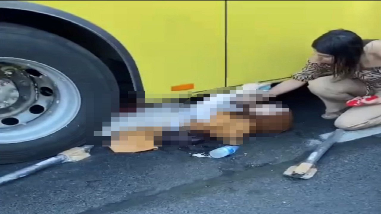 Otobüsün altına savrulan hamile kadın, hayatını kaybetti
