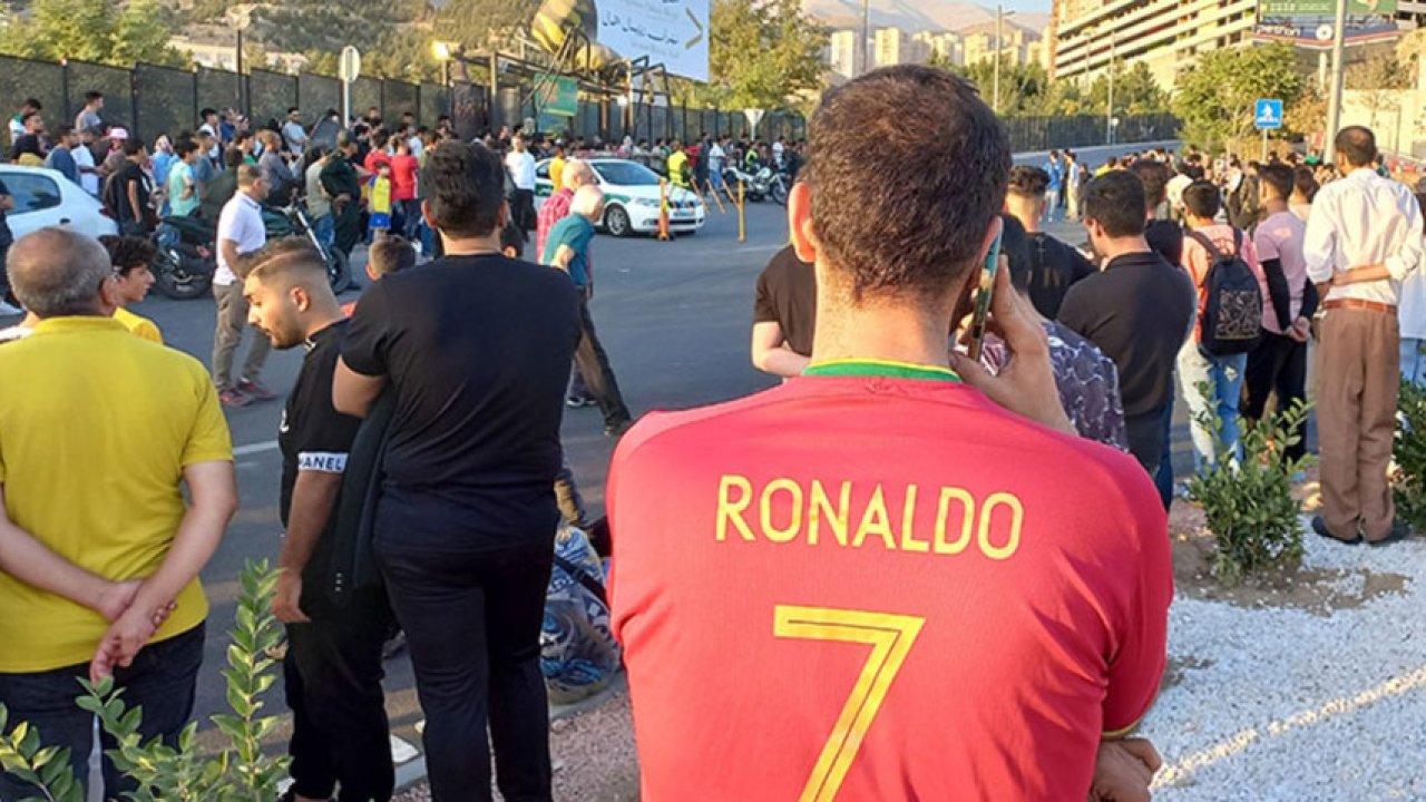 İran'da, Cristiano Ronaldo izdihamı