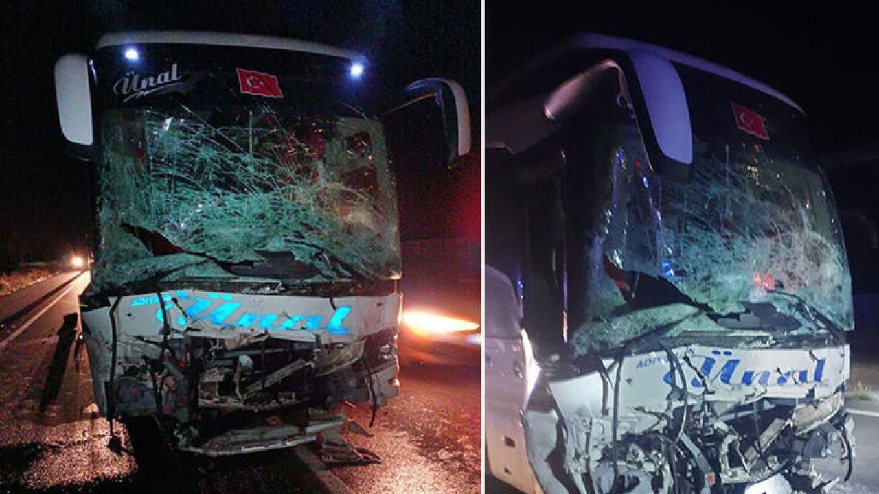Otomobil ile yolcu otobüsü çarpıştı: Ölü ve çok sayıda yaralı