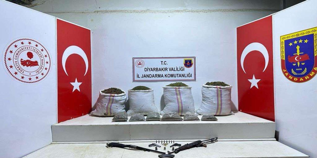 Diyarbakır'daki operasyonda 74 kilogram esrar ele geçirildi