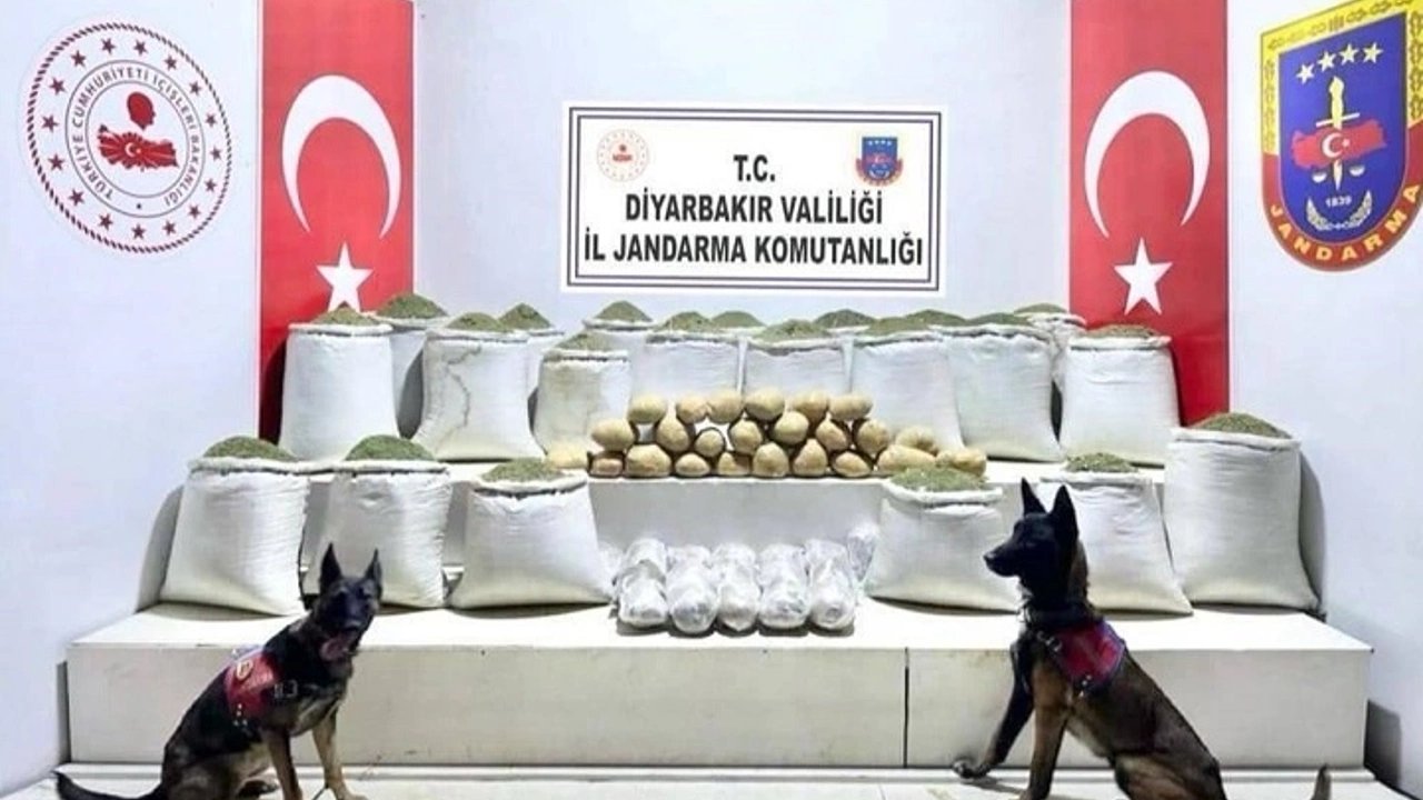 Diyarbakır Lice’de 637 kilo esrar ele geçirildi