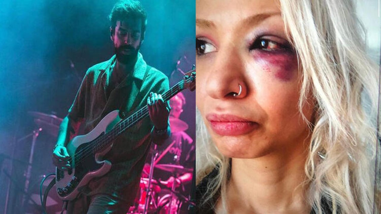 Ünlü müzik grubunun gitaristine kadına şiddet iddiası