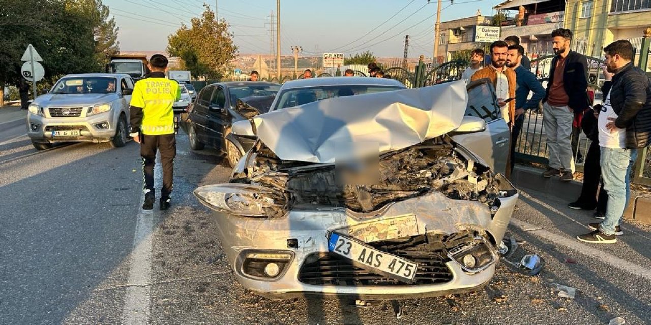 Diyarbakır 'da 6 araç arka arkaya çarpıştı