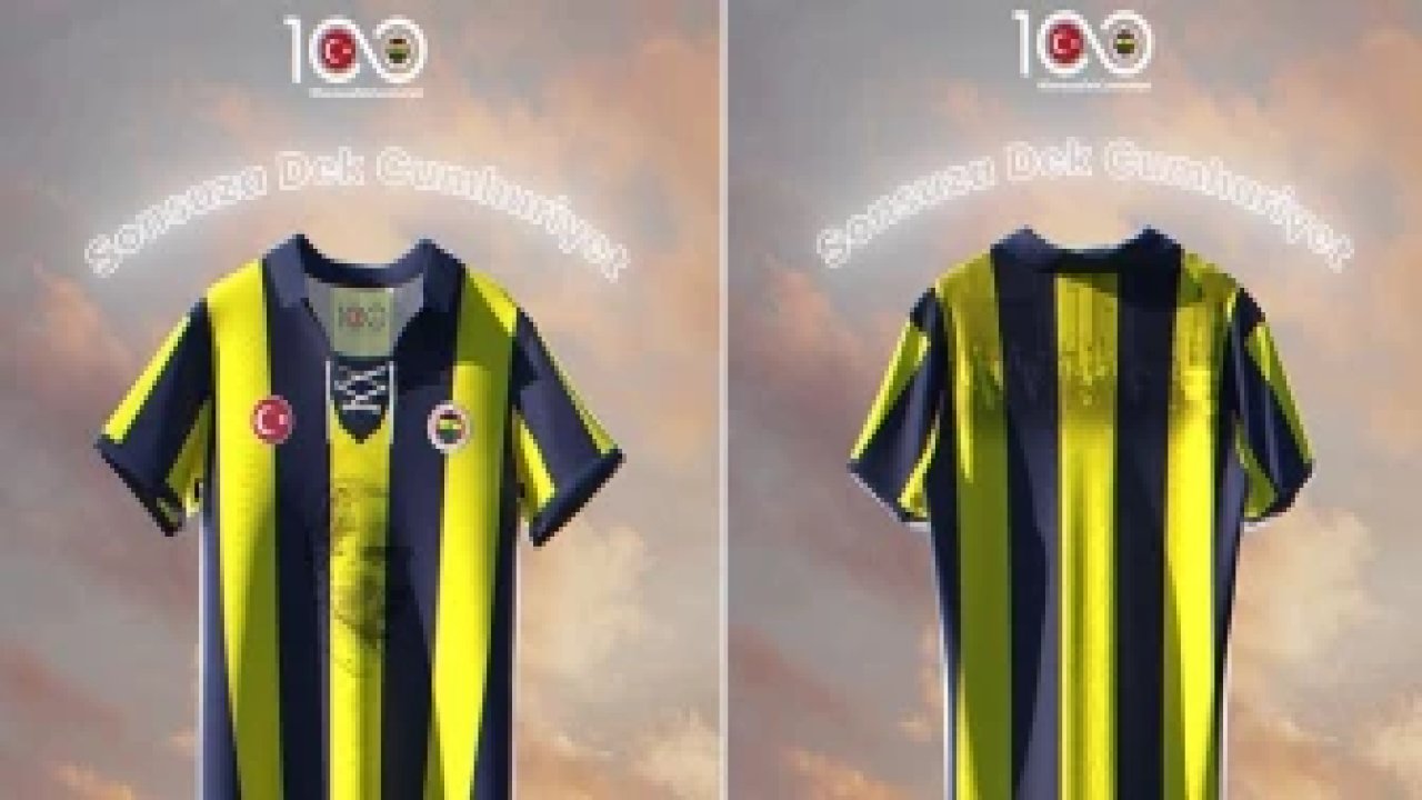 Fenerbahçe, Cumhuriyet'in 100. yılına özel forma çıkardı