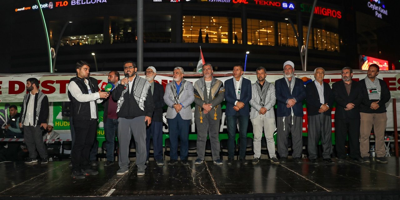 Diyarbakır’da İsrail'i protesto eylemi sürüyor