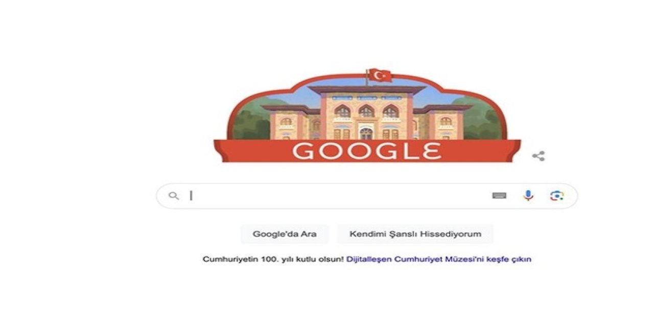 Google'dan Türkiye Cumhuriyeti'nin 100. yılına özel "doodle"