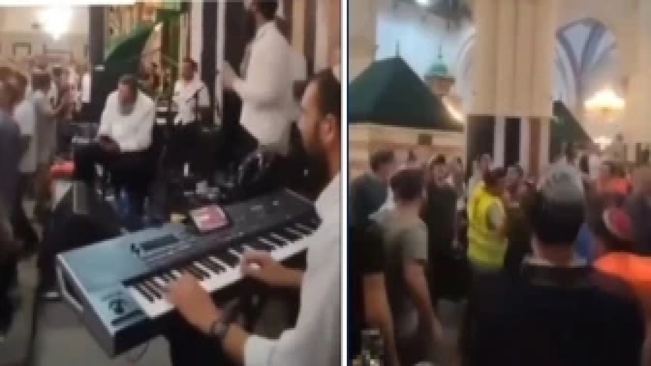 İsrailliler, işgal altında tuttuğu camiye müzik sistemi kurup dans etti