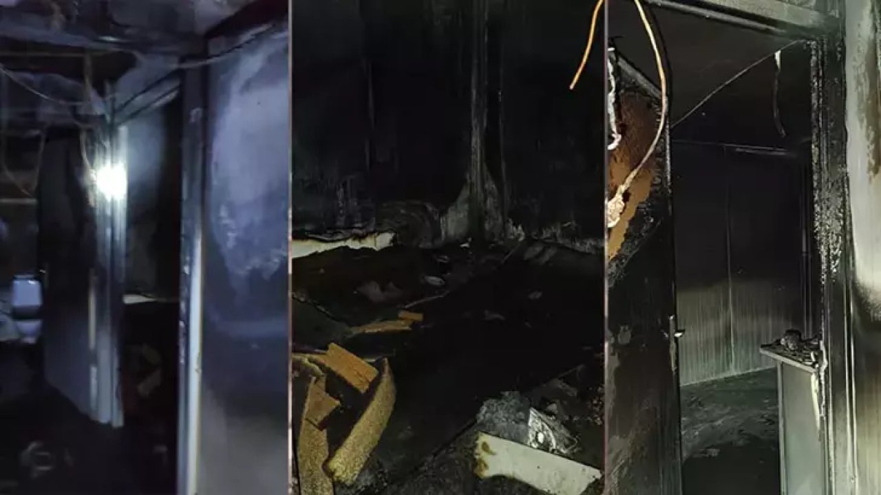 Diyarbakır'da konteyner kentte yangın çıktı