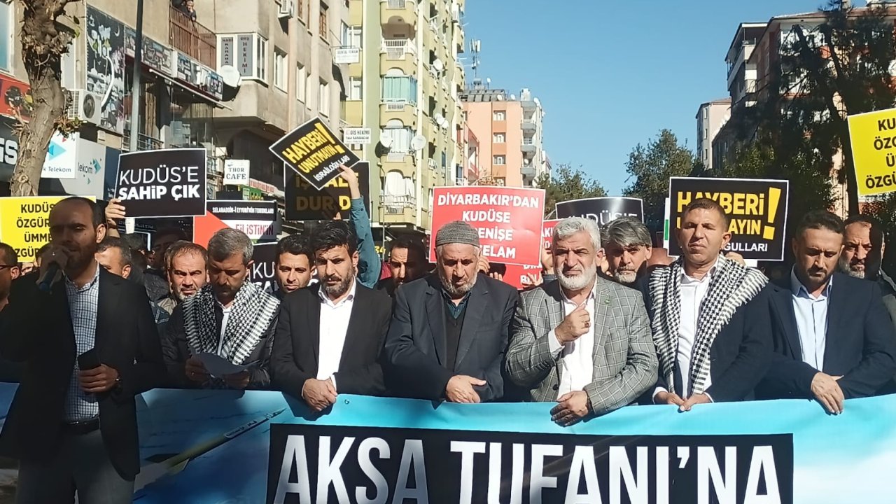 Diyarbakır Filistin için toplandı