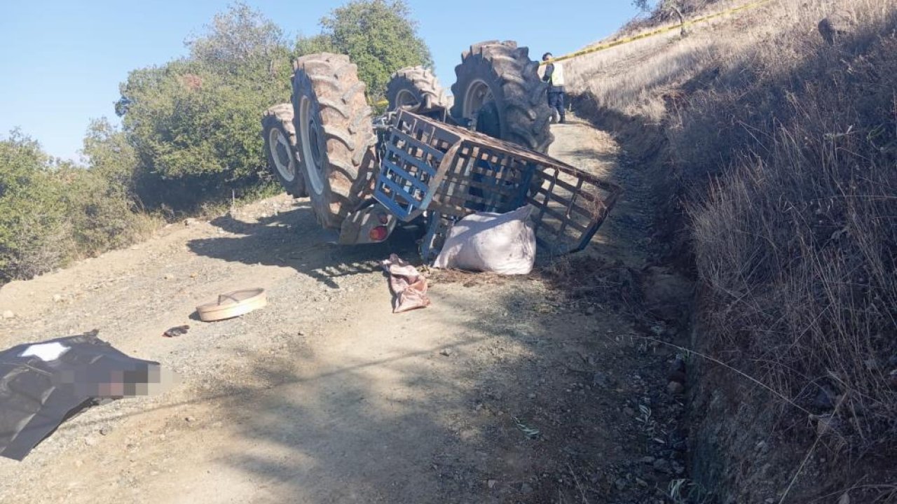 Traktör devrildi, sürücü hayatını kaybetti