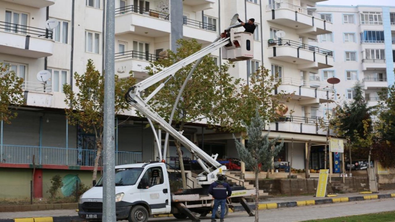 Diyarbakr'da aydınlatma direkleri onarıma alındı