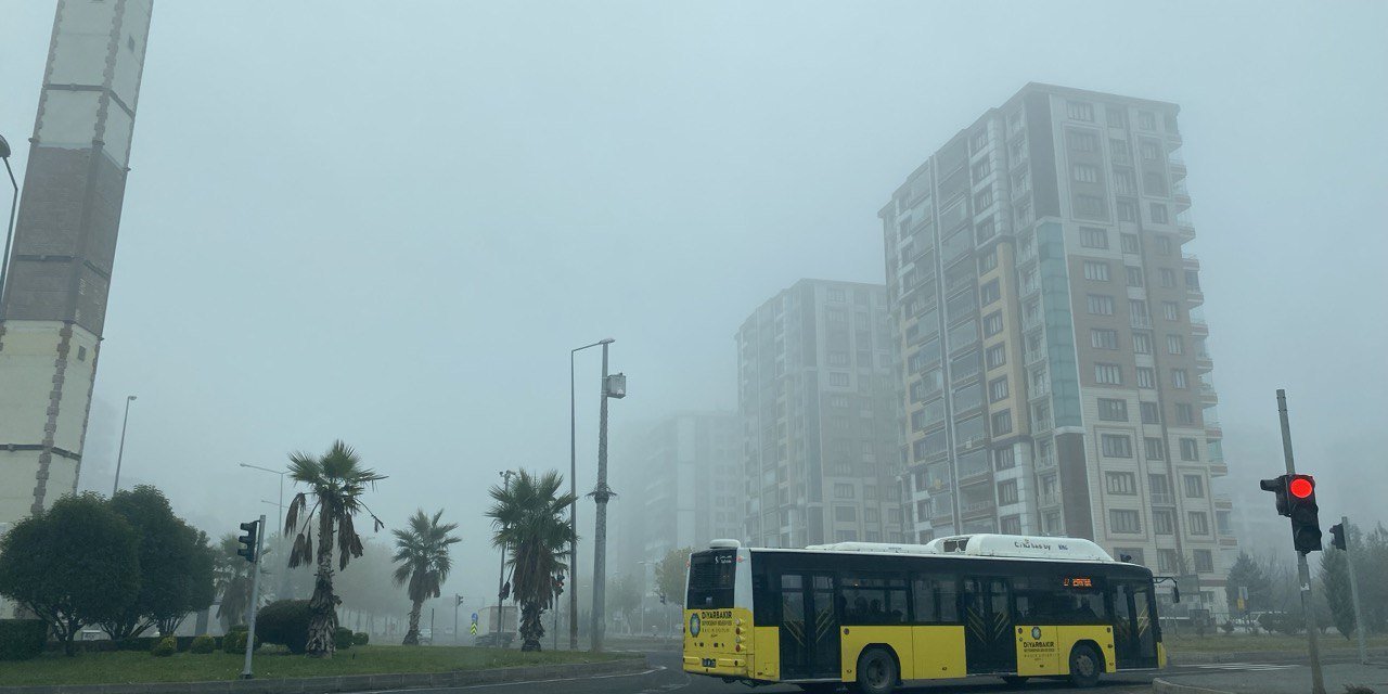 Diyarbakır'da sis ulaşımı olumsuz etkiledi