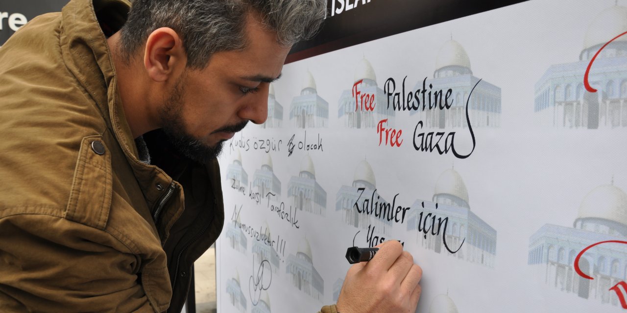 Gazze için "Duygu duvarı" oluşturuldu