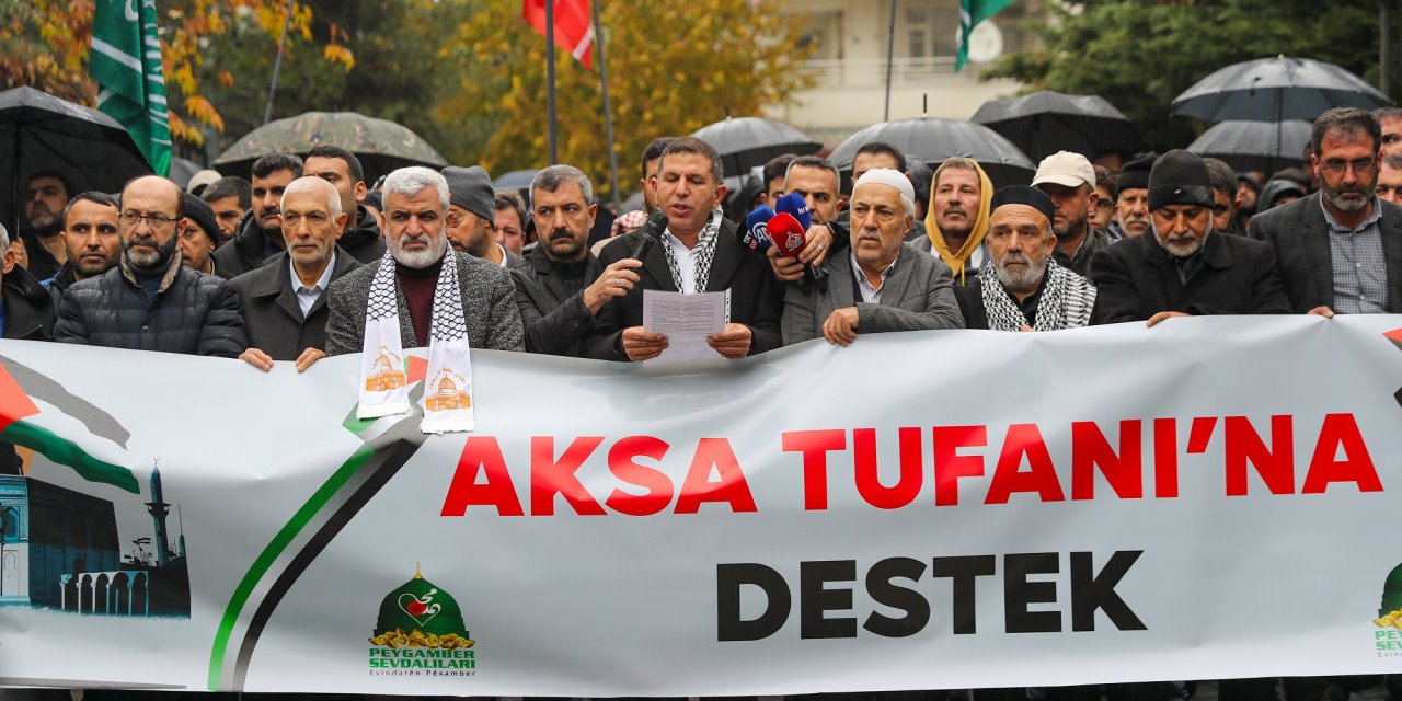 Diyarbakır’da İsrail'in Gazze'ye yönelik saldırıları protesto edildi