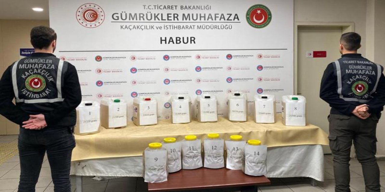 Habur'da 227 kilogram uyuşturucu ele geçirildi