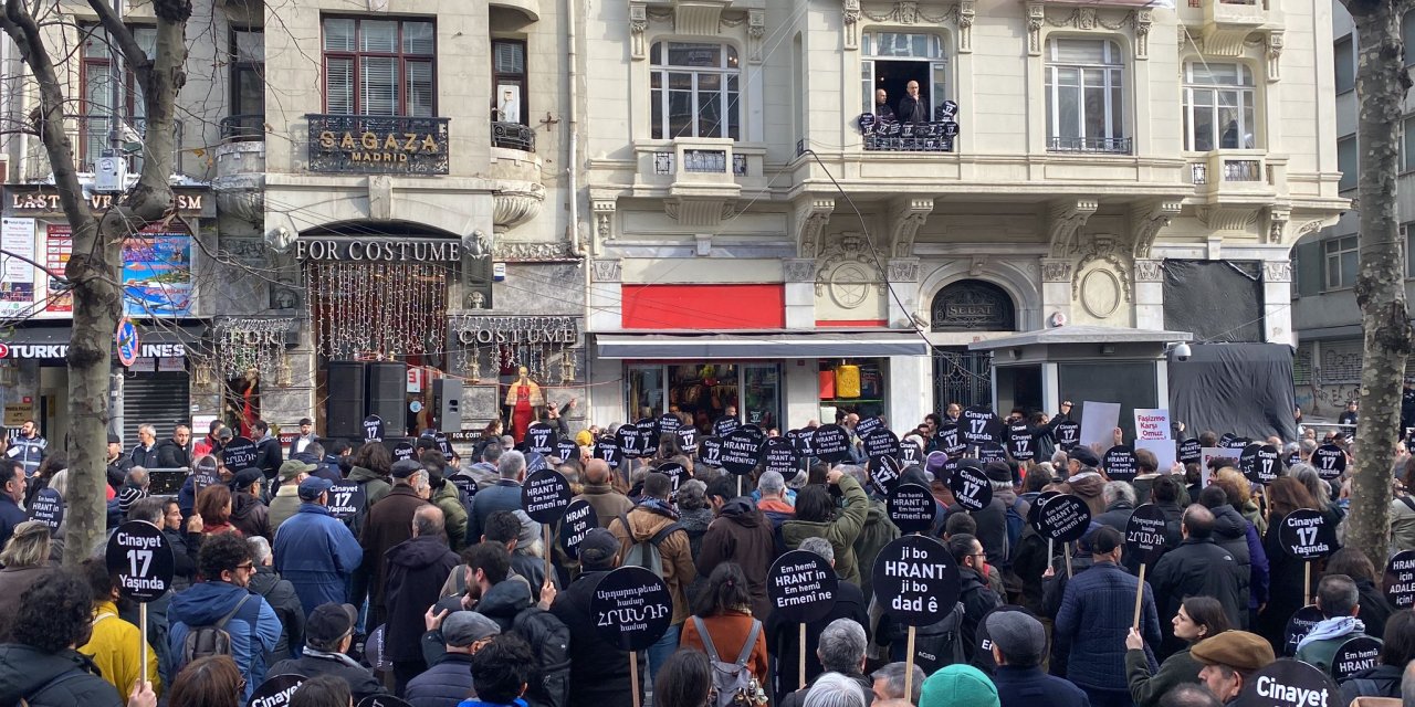 Hrant Dink katledildiği yerde anıldı