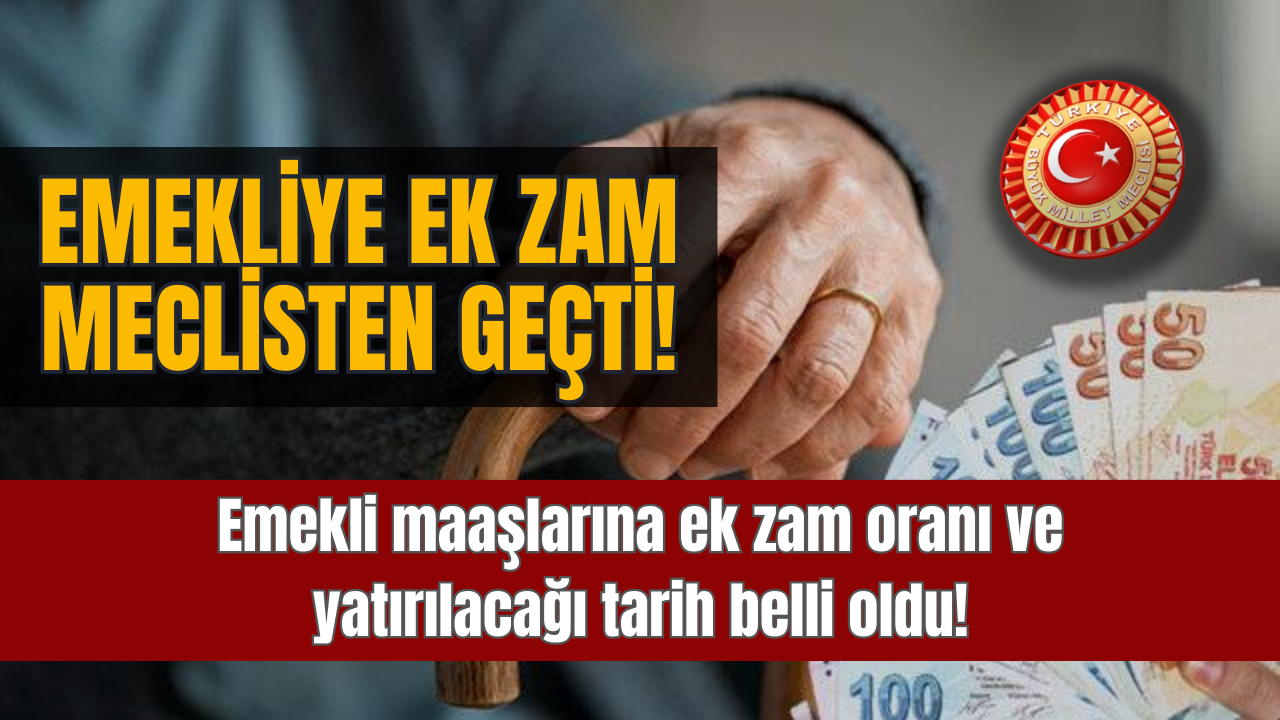 Emekli maaşlarına ek zam ne zaman? Ek zam emekli maaşı oranı Ocak 2024