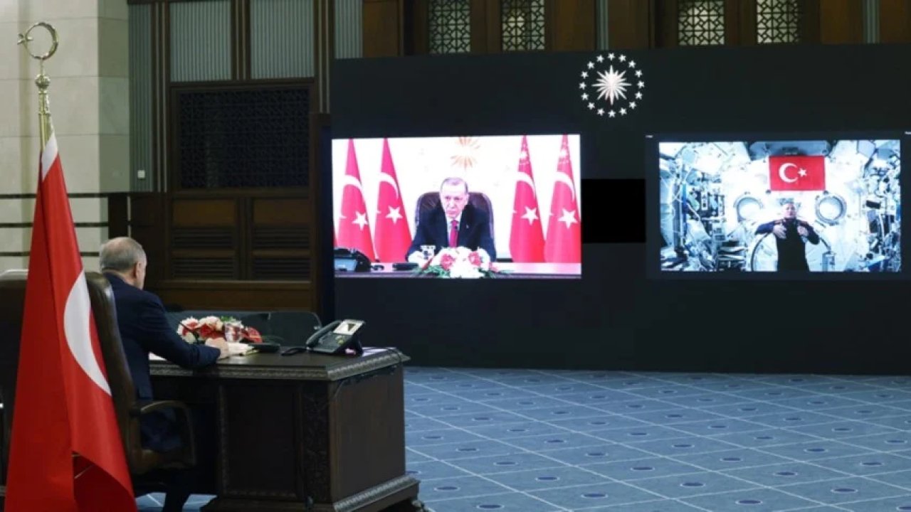 Astronot Gezeravcı ile Erdoğan görüştü