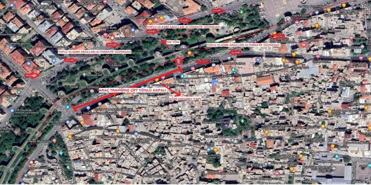 Diyarbakır’ın en işlek bulvarı trafiğe kapatıldı