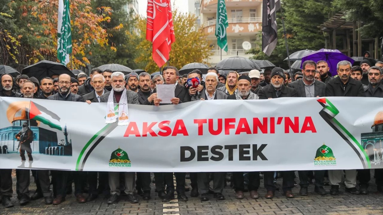 Diyarbakır'dan İsrail'e protesto