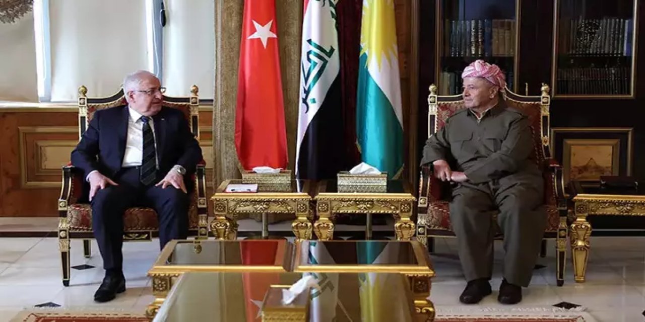 Bakan Güler, Mesud Barzani ile görüştü; Erdoğan’ın selamını iletti