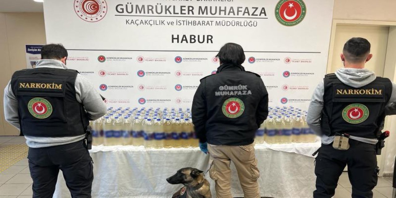 Habur’da 345 kilogram sıvı metamfetamin ele geçirildi