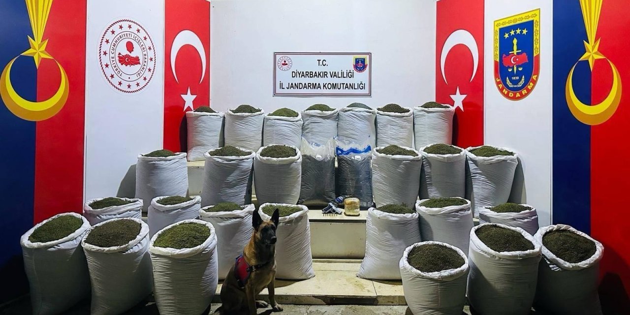 Diyarbakır’da 611 kilo esrar ele geçirildi, 3 kişiye gözaltı
