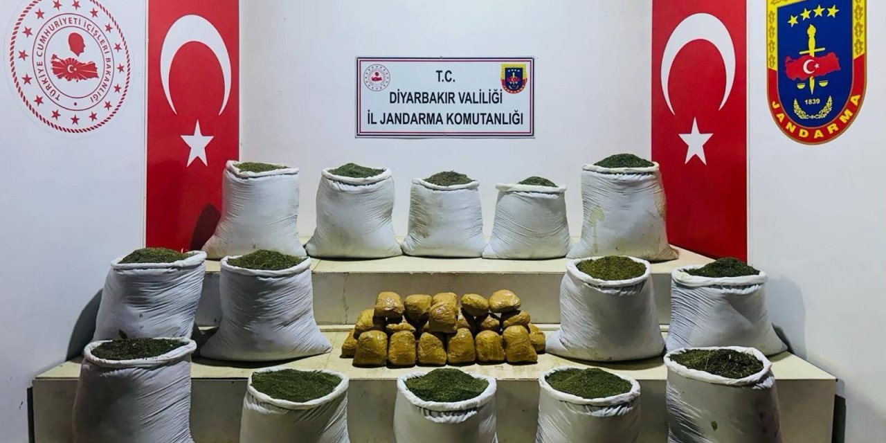 Diyarbakır’da 381 kilo esrar ele geçirildi