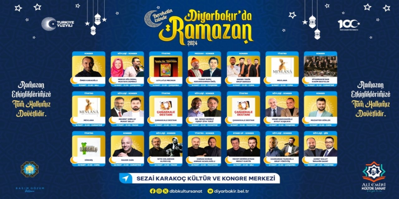 Diyarbakır’da ramazan ayı etkinlikleri belirlendi