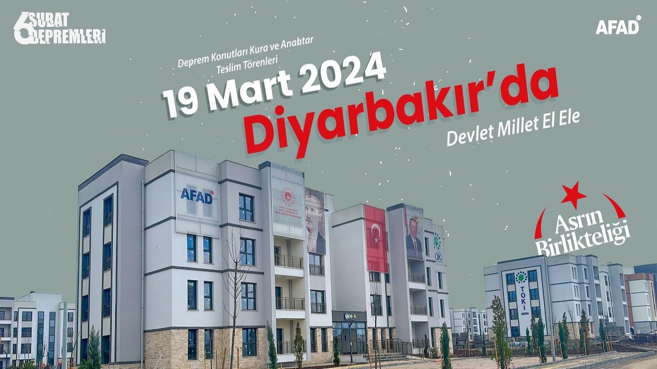 Diyarbakır deprem konutları için ikinci kura tarihi belli oldu