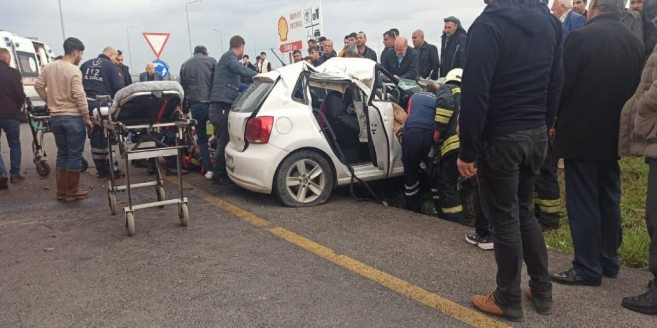 Diyarbakır’da otomobil takla attı: 2 yaralı
