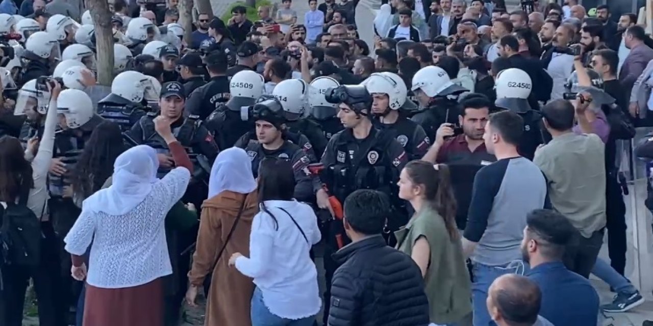 Diyarbakır’da Van protestosuna müdahale! Çok sayıda kişi gözaltına alındı