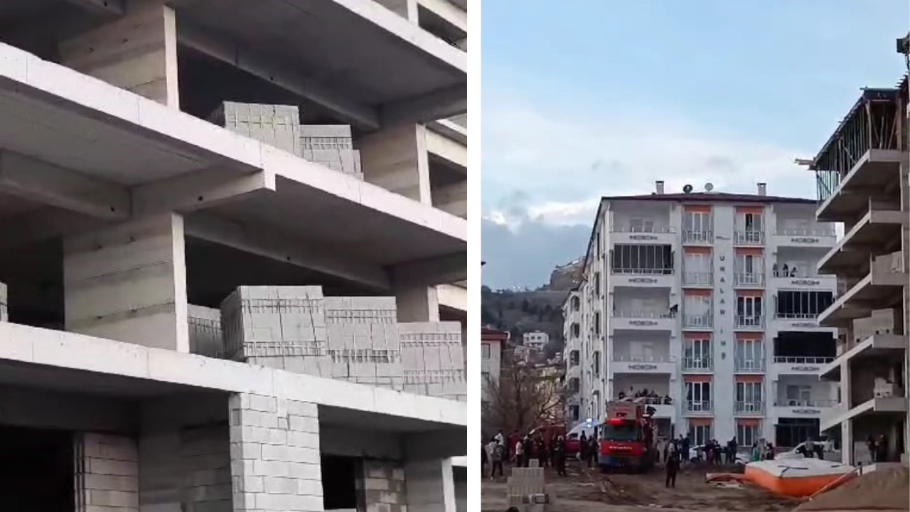 Bir kadın inşaatın 5. katında intihar girişiminde bulundu