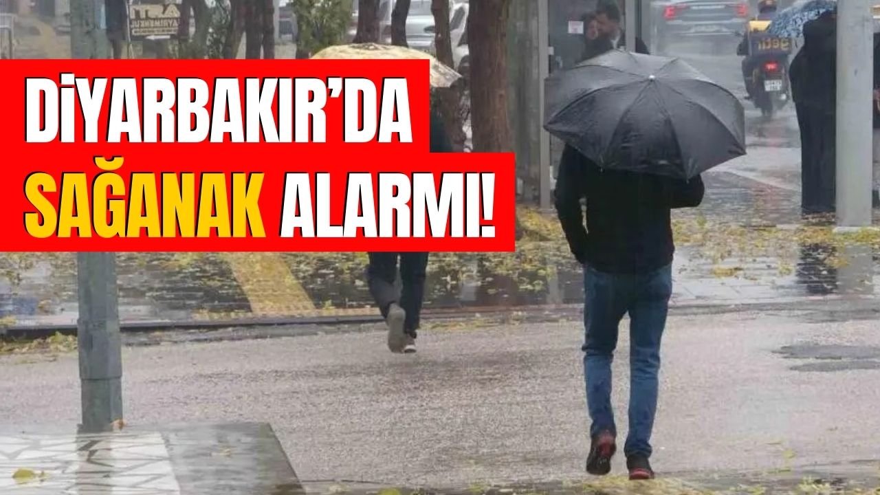 Meteoroloji uyardı| Diyarbakır’da sağanak alarmı!