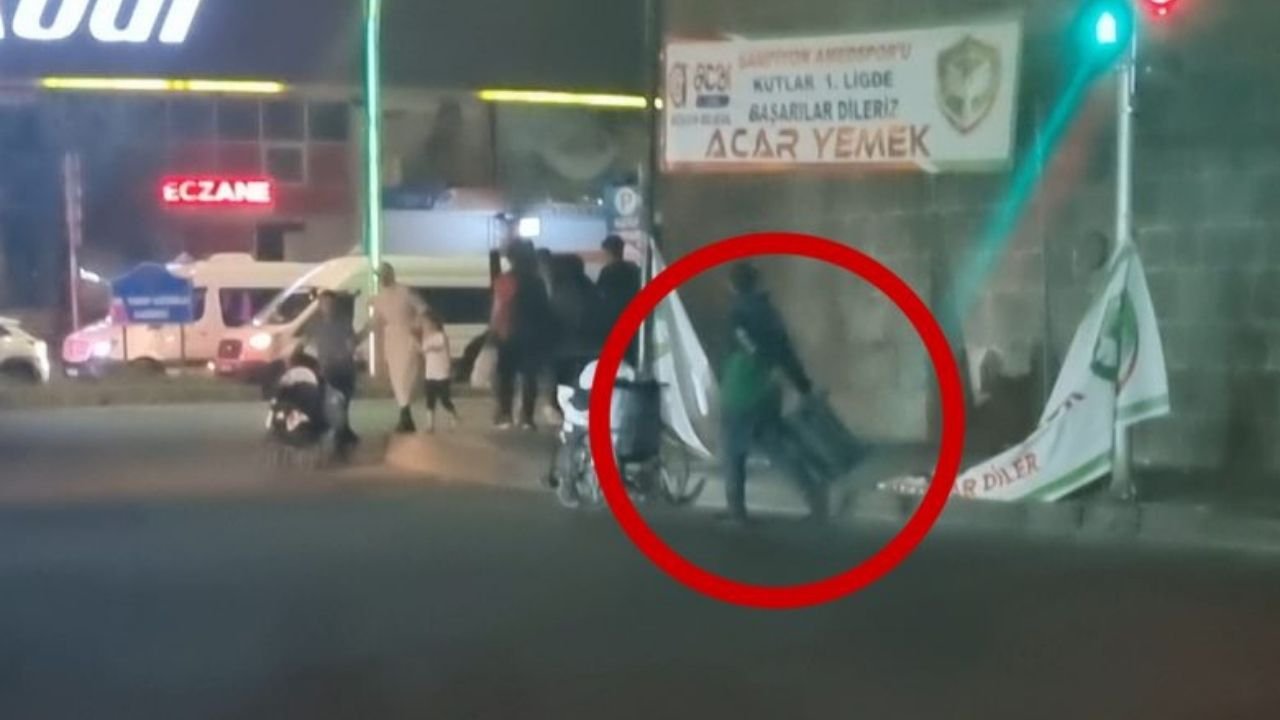 Diyarbakır'da tuhaf saldırı kameralara yansıdı!