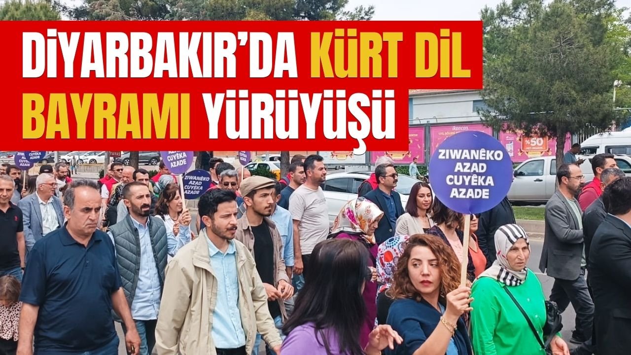 Diyarbakır’da Kürt Dil Bayramı yürüyüşü