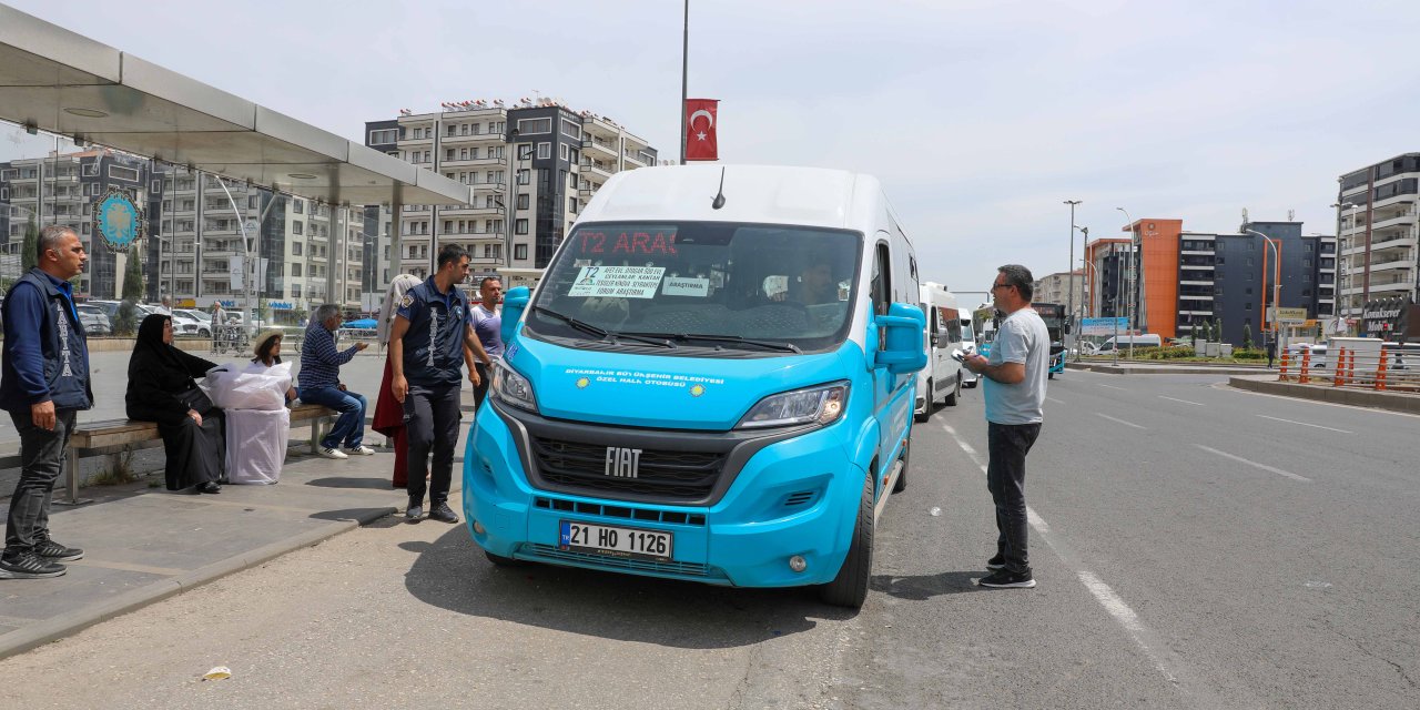 Diyarbakır’da toplu taşıma araçlarında denetim yapıldı