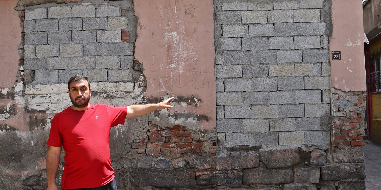 Diyarbakır’da madde bağımlılarının mekanı metruk evlere duvar ördü