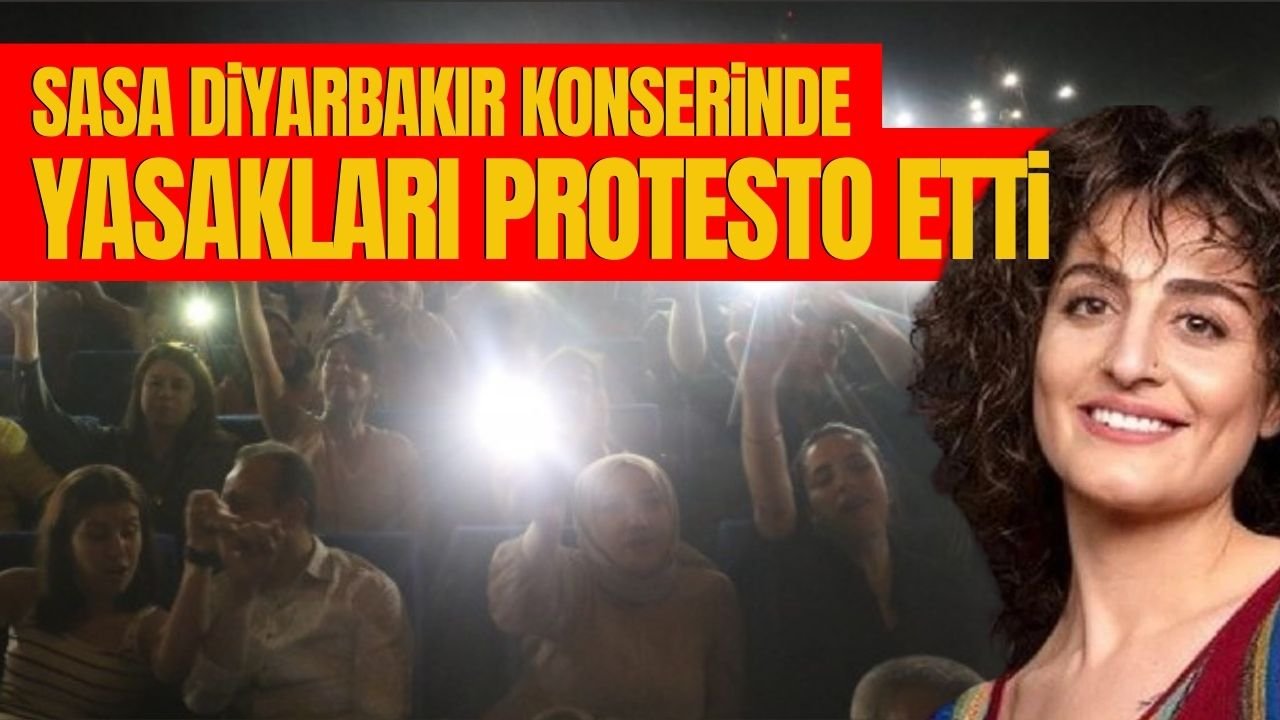 Sasa, Diyarbakır konserinde 'yasakları' protesto etti